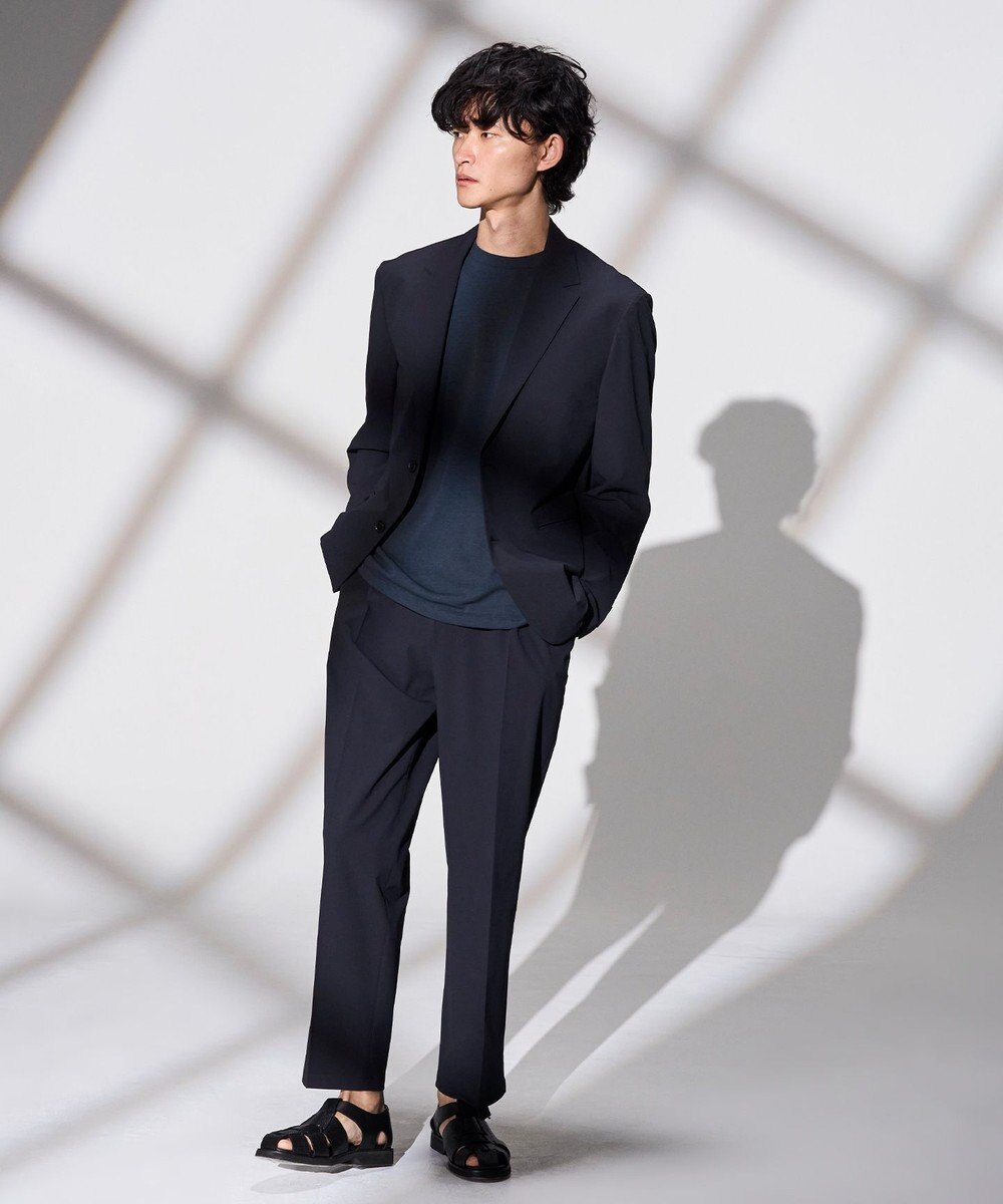 JOSEPH HOMME 【WEB限定】【新素材 / 新型】エンジニアドテック　リラックスフォルム クルーネック7分袖Ｔシャツ 