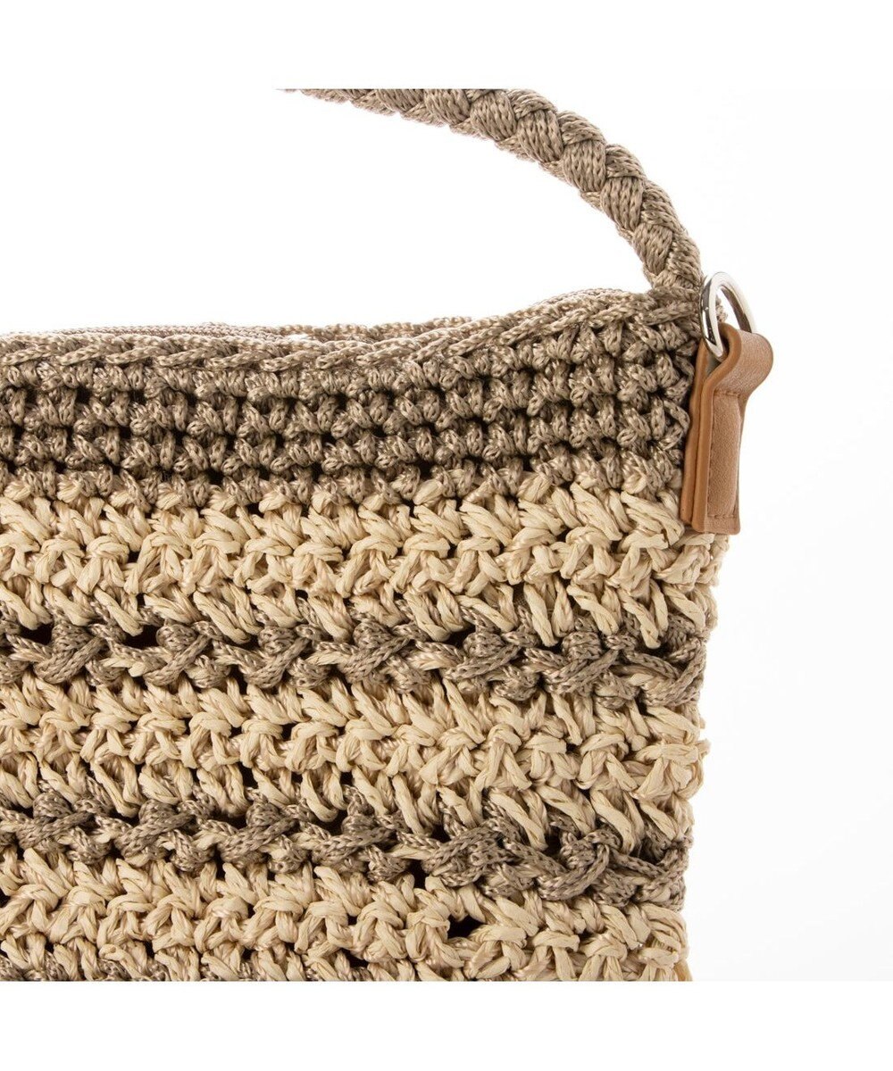 UNBILLION カシュカシュ cachecache / ボーダーコンビ編みワンハンドル2wayミニトート 