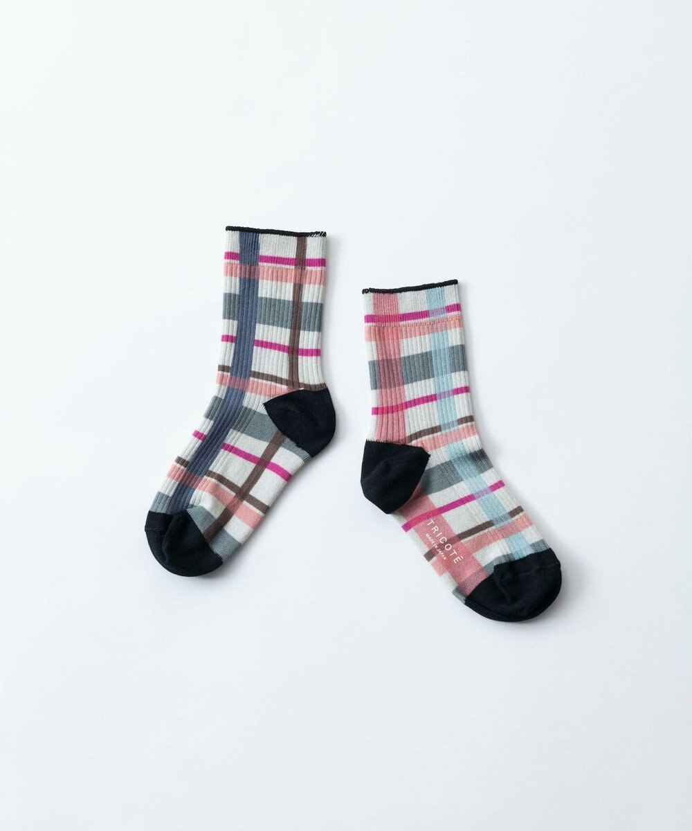 TRICOTE CHECK LINK SOCKS／チェックリンクソックス 