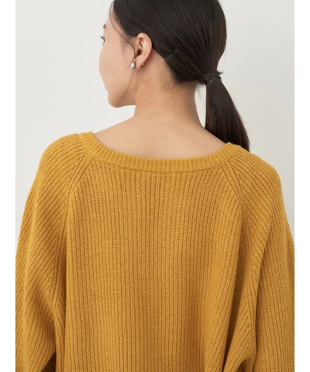 earth music&ecology ブークレーキーネックカーディガン 