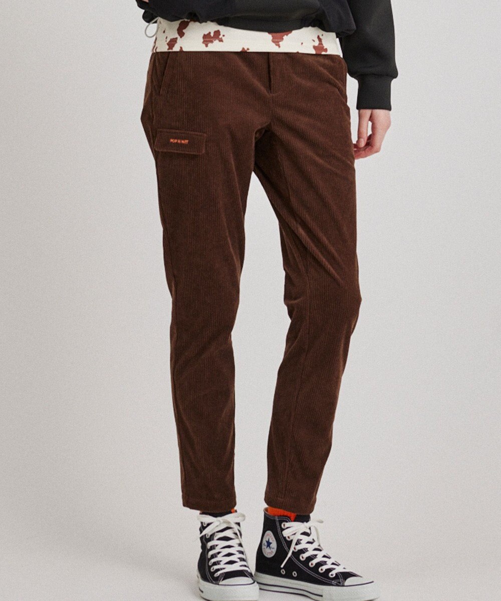 PW CIRCULUS 【WOMEN】コーデュロイ テーパードパンツ 