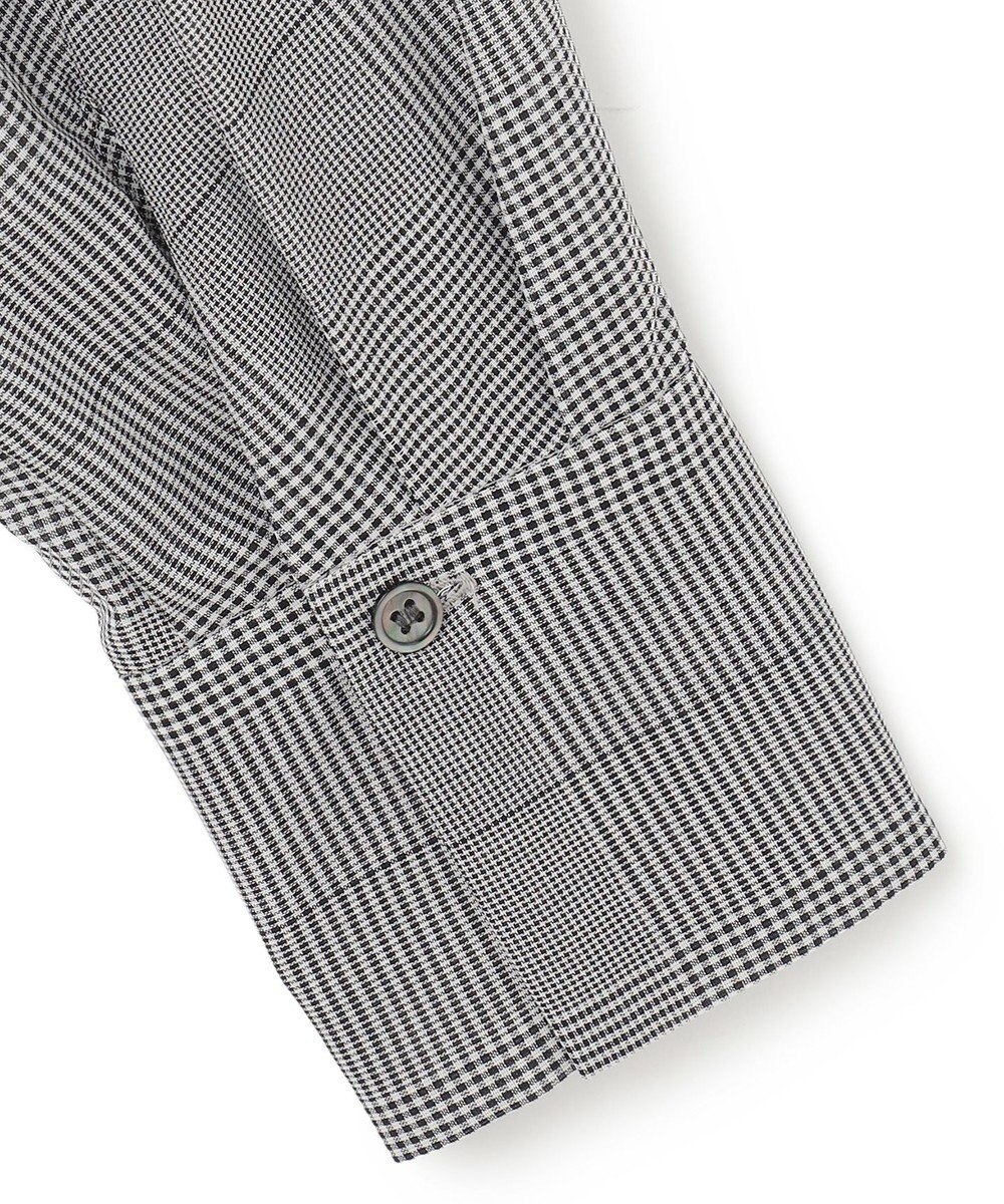 ICB 【洗える】ハイツイストコットンボイル バンドカラーブラウス 