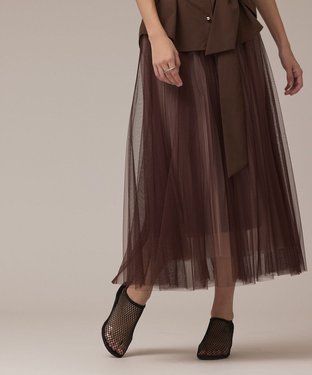 GRACE CONTINENTAL チュールリバーシブルスカート 