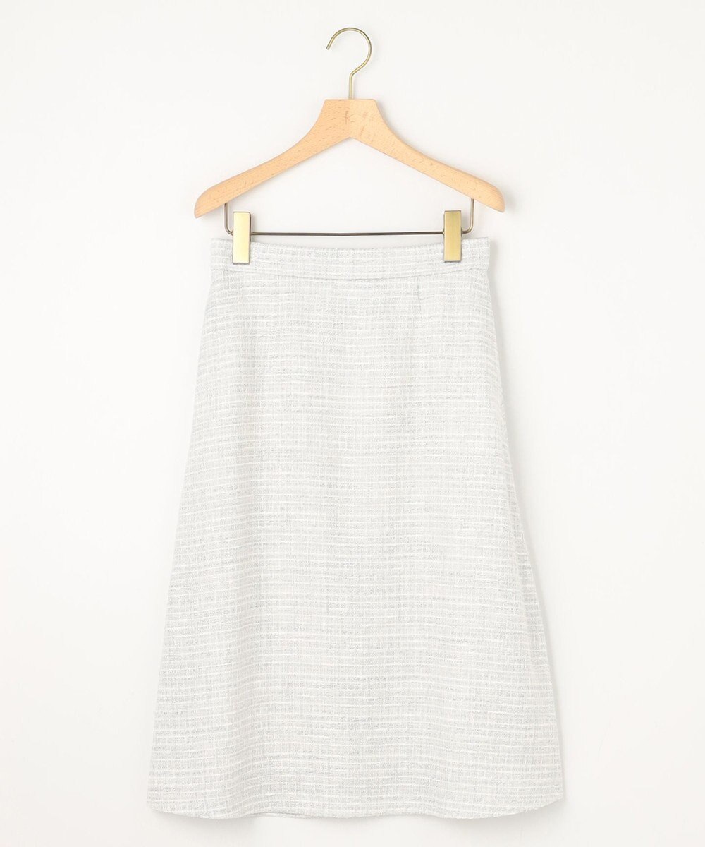 組曲 【KUMIKYOKU NAVY】ラメループモールツイード フレアスカート 