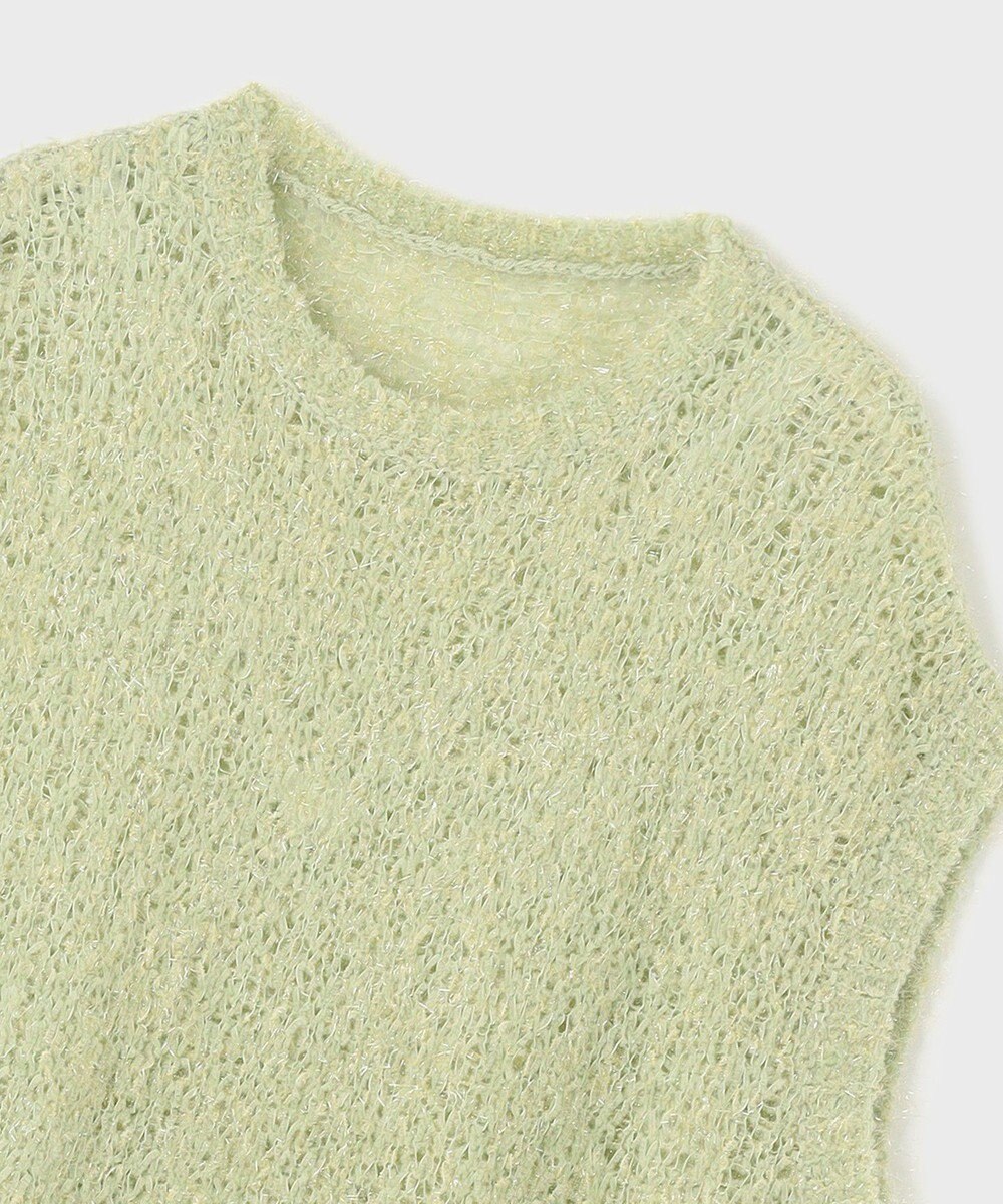 GRACE CONTINENTAL フィルムヤーンニットベスト 