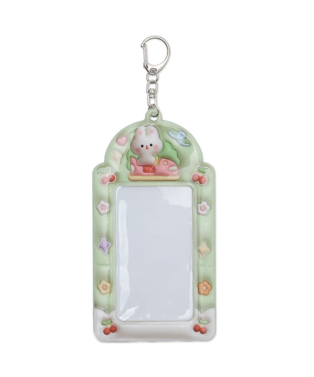 WEGO 【痛バ＆推し活グッズ】ぷっくりアニマルカードホルダーキーホルダー 