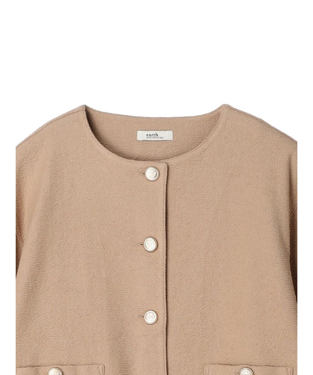 earth music&ecology 金釦スラブカーディガン 