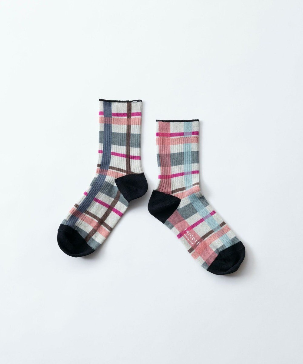 TRICOTE CHECK LINK SOCKS／チェックリンクソックス 