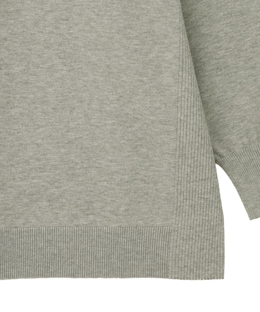 Green Parks もちやわサイドリブニットチュニック 