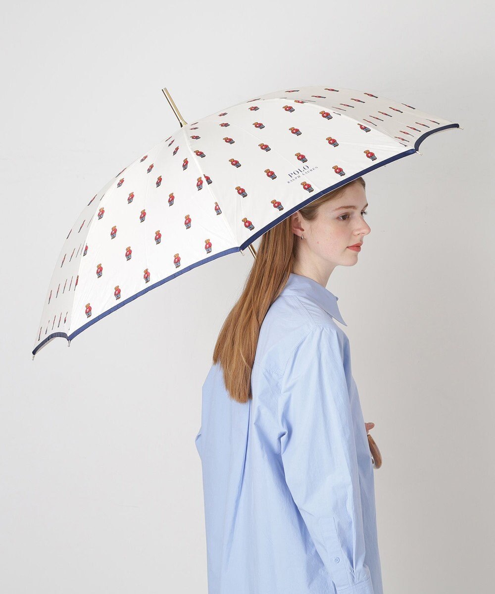 MOONBAT POLO RALPH LAUREN 長傘 FLAG BEAR ツイル 