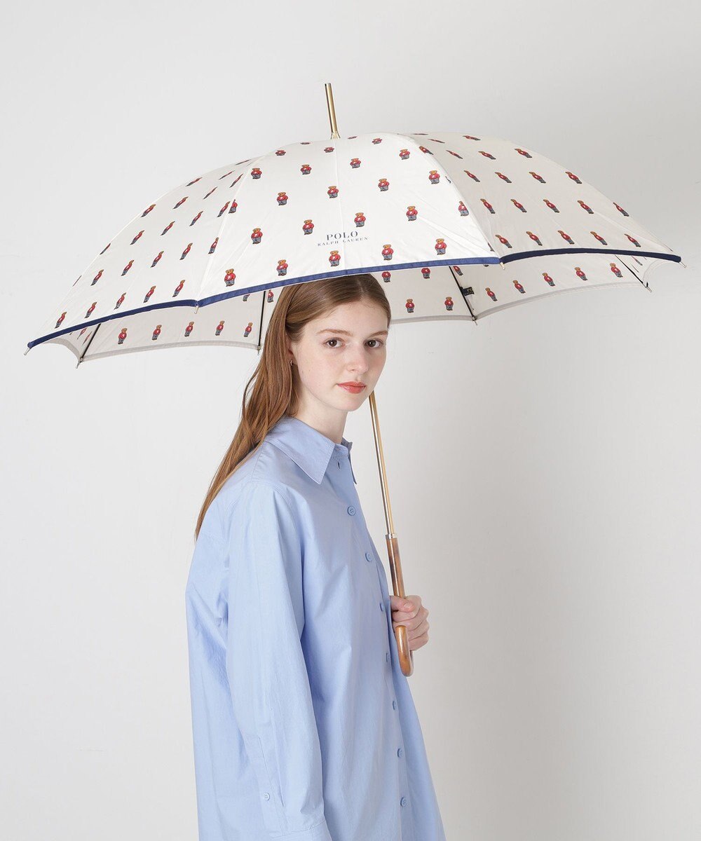 MOONBAT POLO RALPH LAUREN 長傘 FLAG BEAR ツイル 