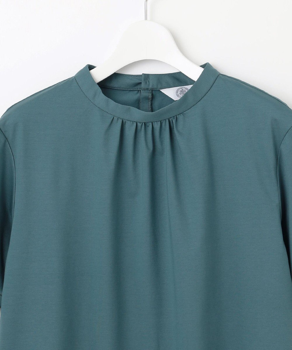 J.PRESS LADIES L 【接触冷感】プレーティングジャージー モックネック カットソー 