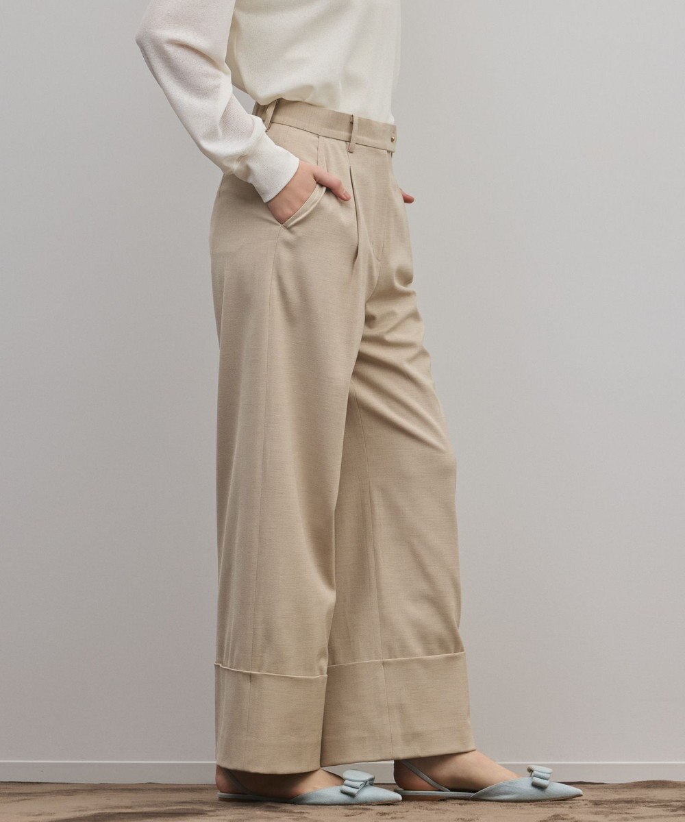 GRACE CONTINENTAL ロールアップワイドパンツ 