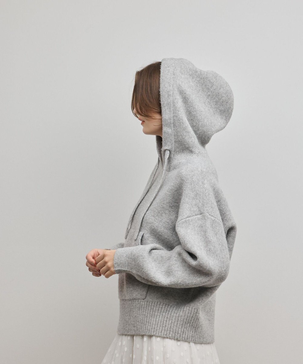 GRACE CONTINENTAL ガーターニットパーカー 