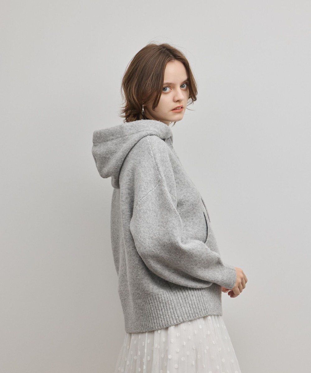 GRACE CONTINENTAL ガーターニットパーカー 