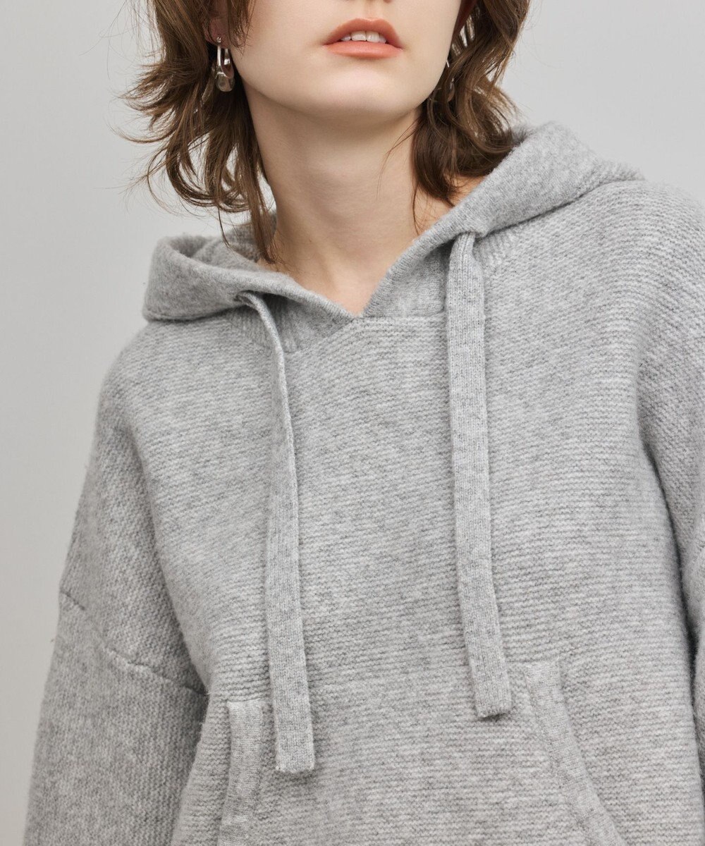 GRACE CONTINENTAL ガーターニットパーカー 