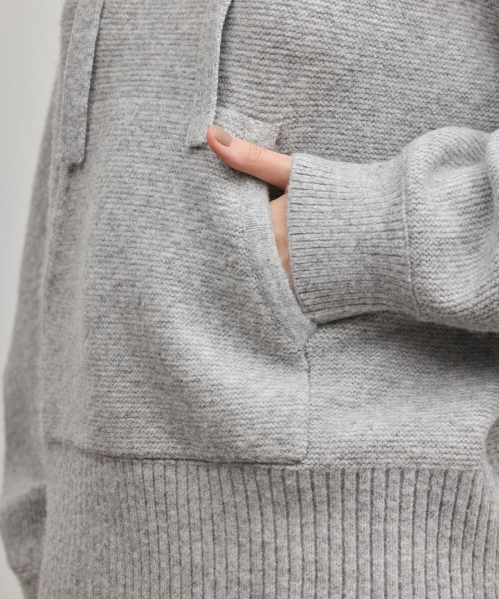 GRACE CONTINENTAL ガーターニットパーカー 