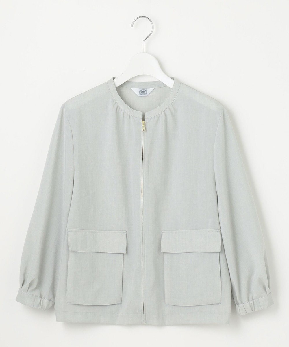 J.PRESS LADIES L 【WEB限定・洗える】ボイルドワッシャー ブルゾン 