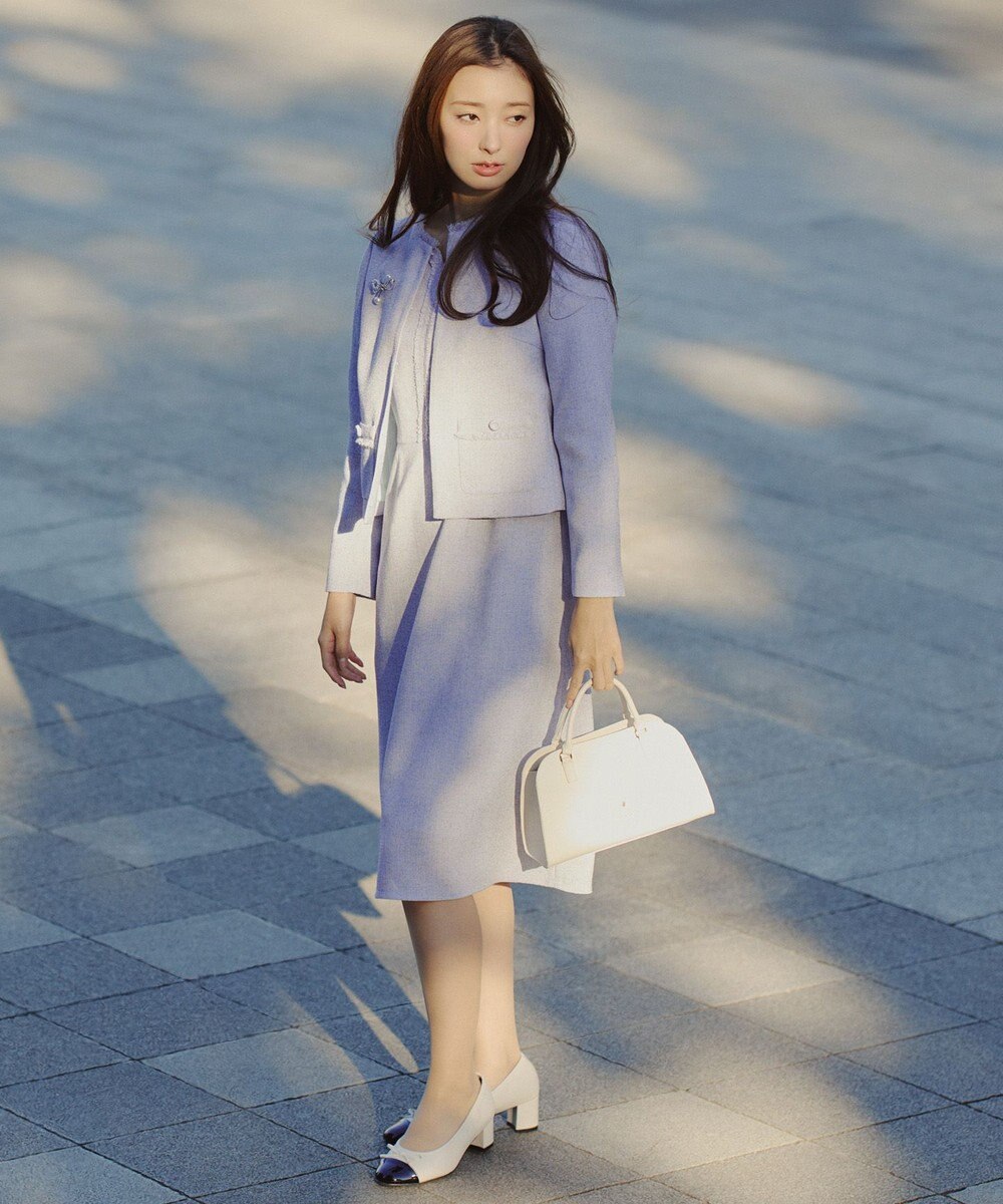 TOCCA 【宮本茉由さん着用】FROST MIST TWEED ドレス 