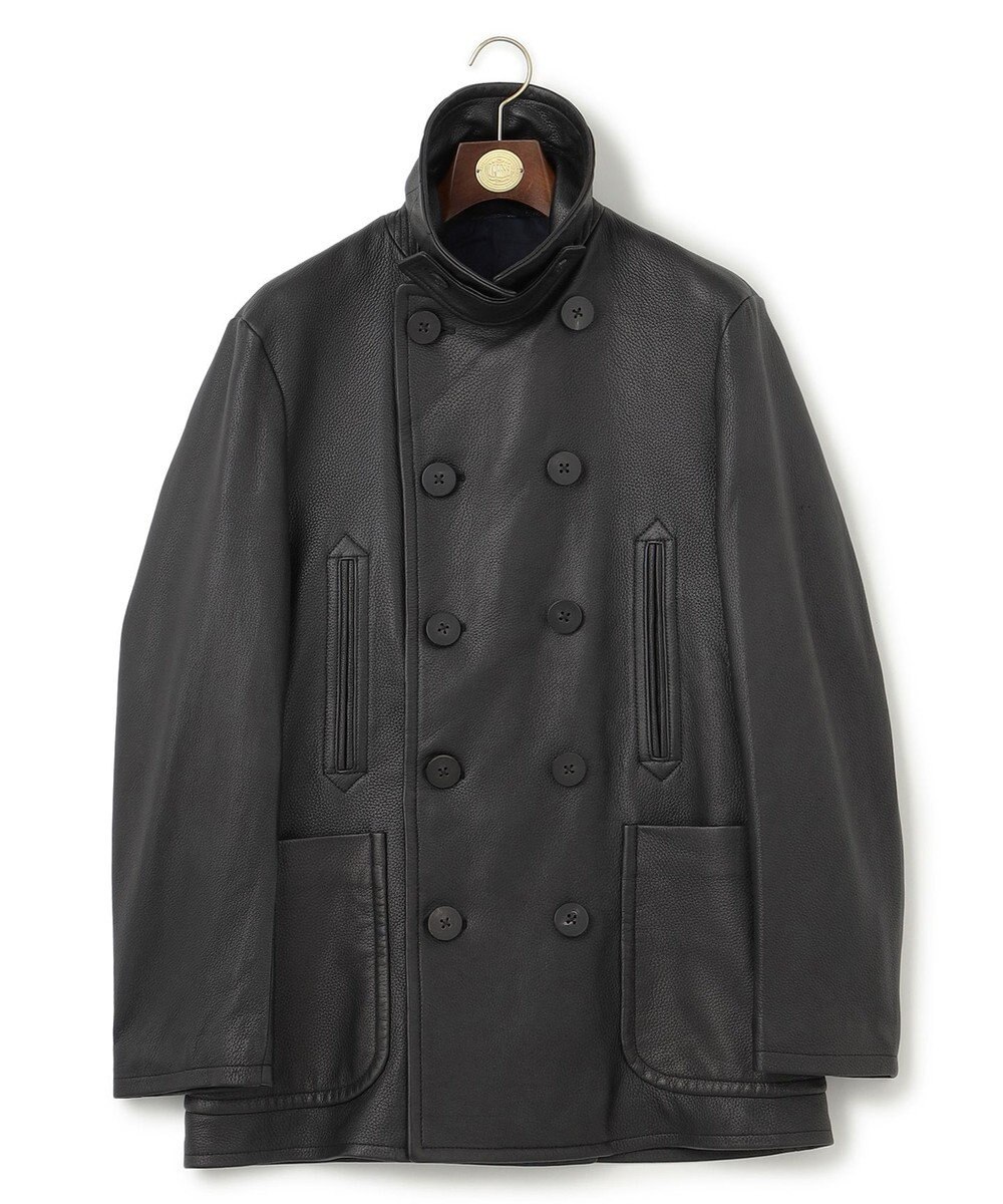 J.PRESS MEN ディアスキンレザーPコート 