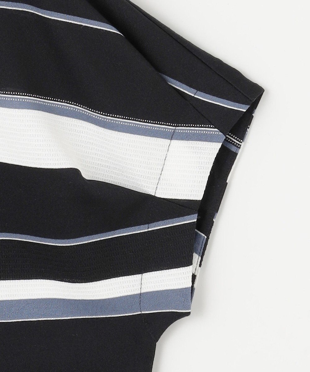 J.PRESS LADIES パネルボーダー フレンチスリーブ カットソー 