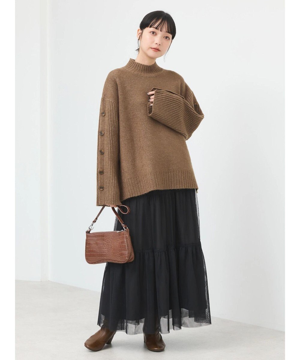 earth music&ecology ティアードチュールスカート 