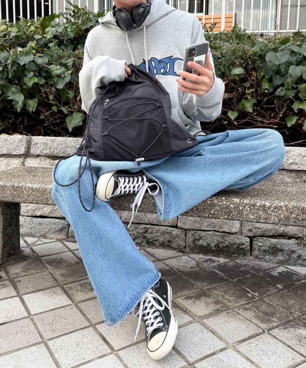 WEGO 【ユニセックス着用ITEM】コードデザインナップサック 