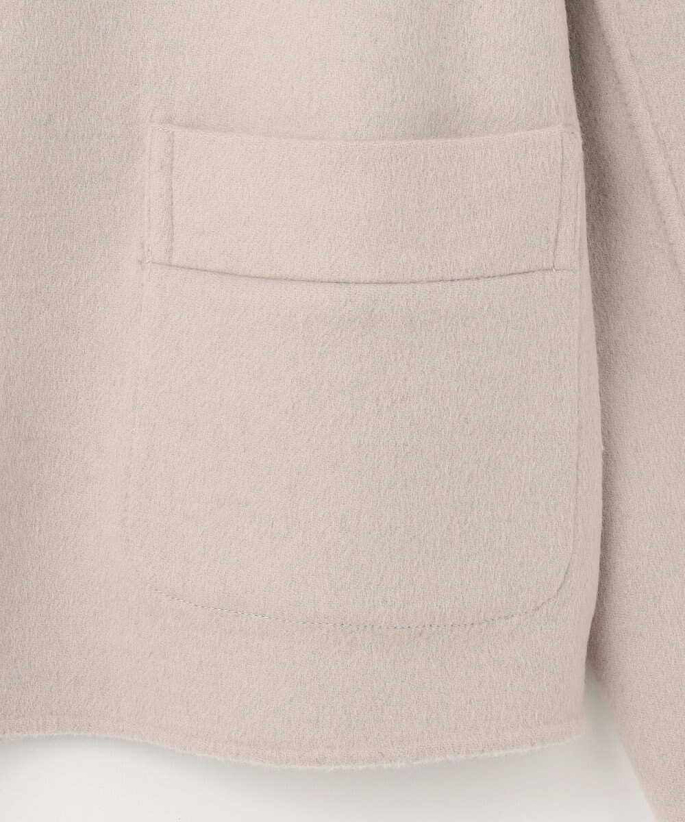 J.PRESS LADIES 【リバーシブル】ウールナイロンリバー スタンドカラー コート 