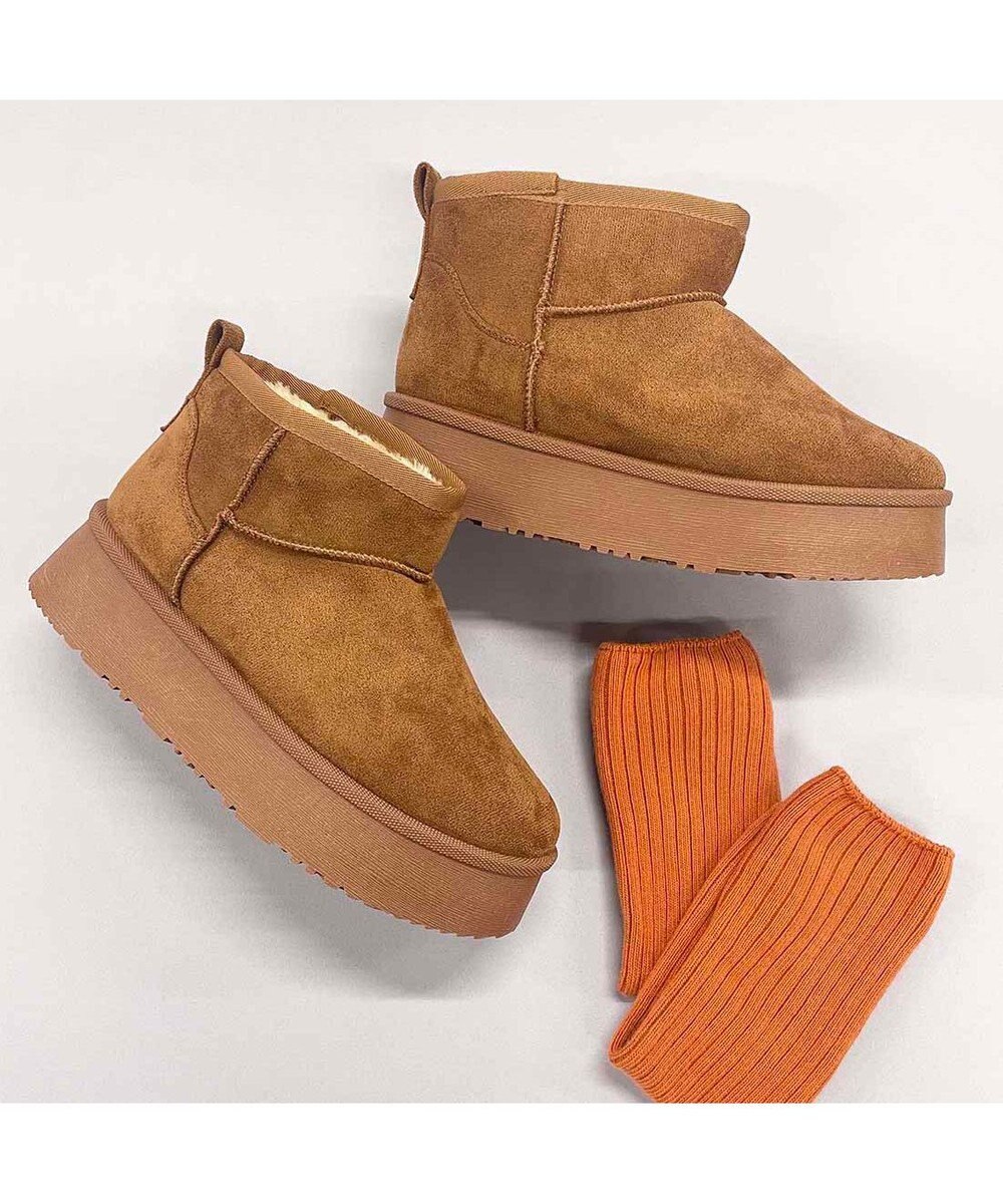 ing <ing>【WEB限定】ボリュームソールムートンブーツ 