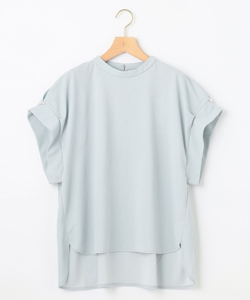 組曲 L 【WEB限定】ライトジョーゼット袖タック ブラウス 