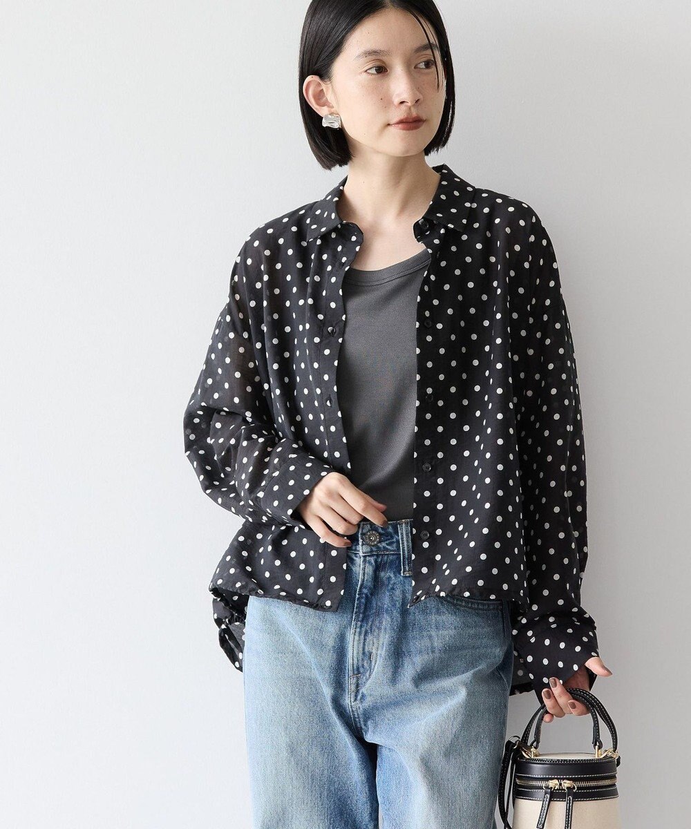 AMERICAN HOLIC ドットドロストシャツ 