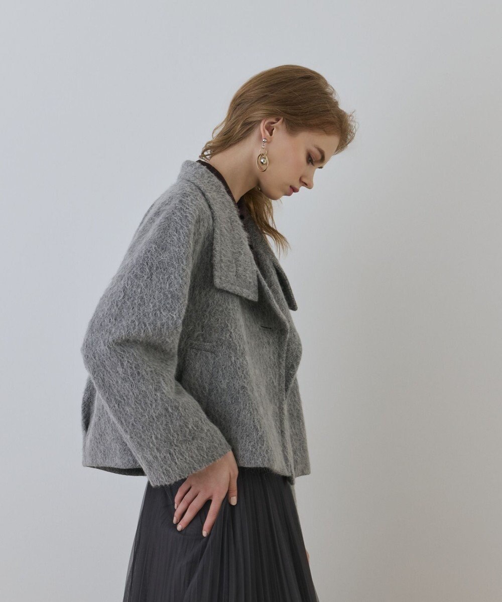 GRACE CONTINENTAL アルパカシャギージャケット 