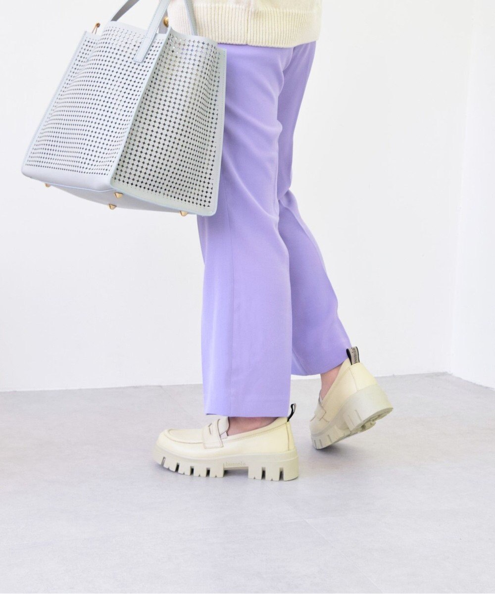 INTER-CHAUSSURES 【BUSSOLA】厚底デザインソールローファー 