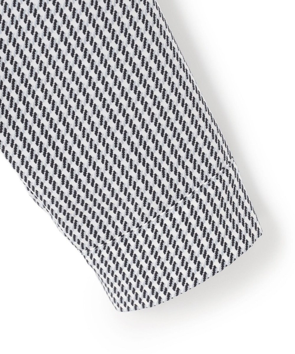 23区 L ハウンドトゥースプリント スタンドカラー ブラウス 