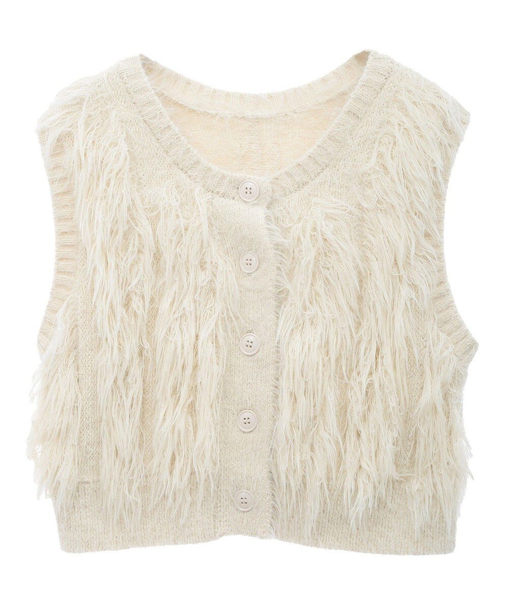 Green Parks フェザーニットベスト 