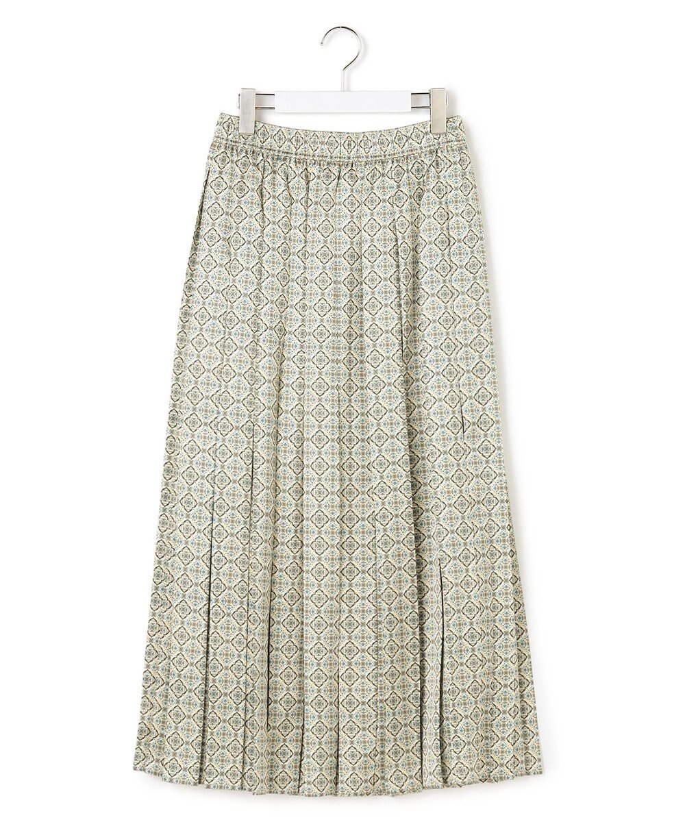 J.PRESS YORK STREET 【WOMEN】オリジナルプリント プリーツスカート 