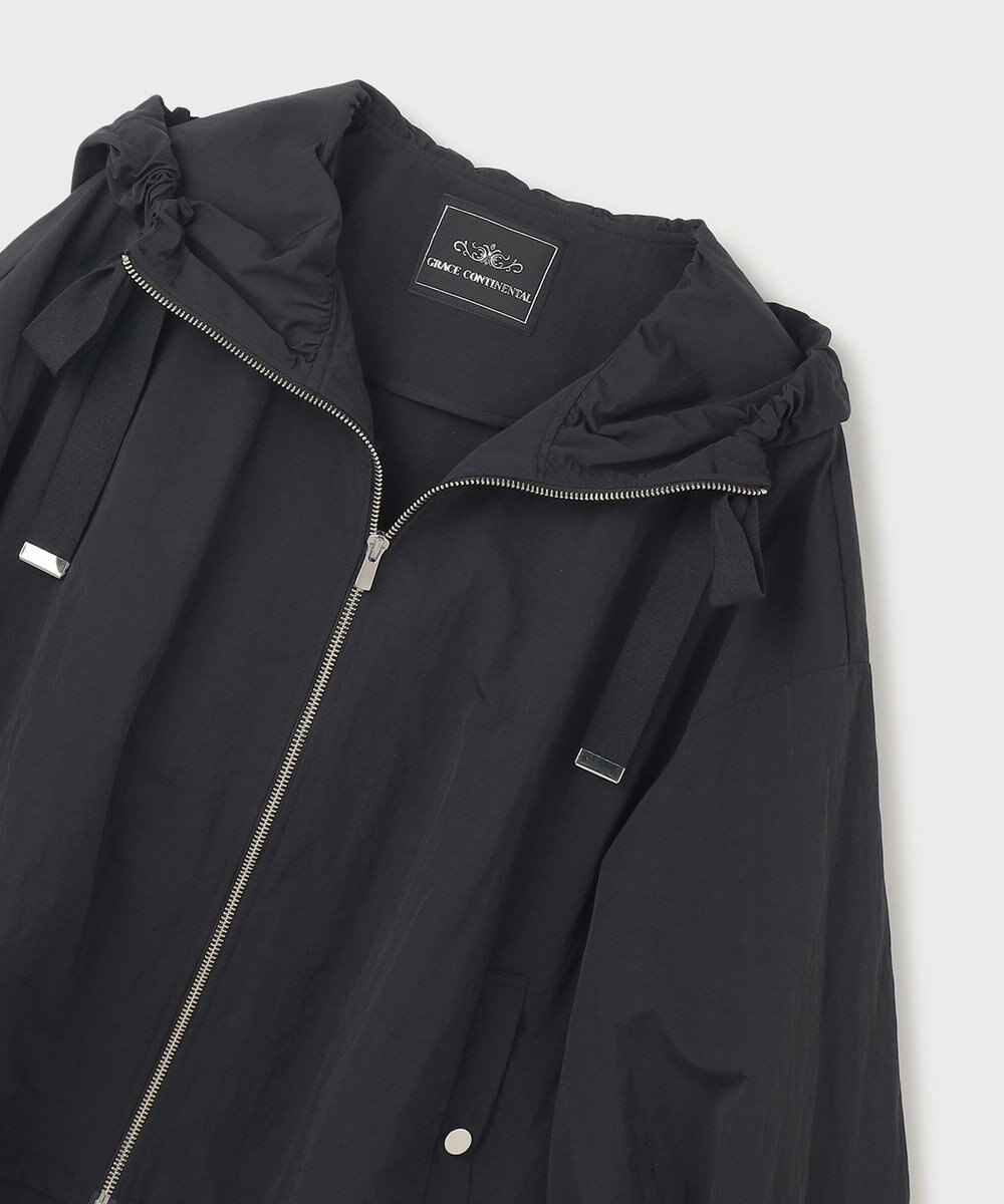 GRACE CONTINENTAL ナイロンバルーンフードジャケット 