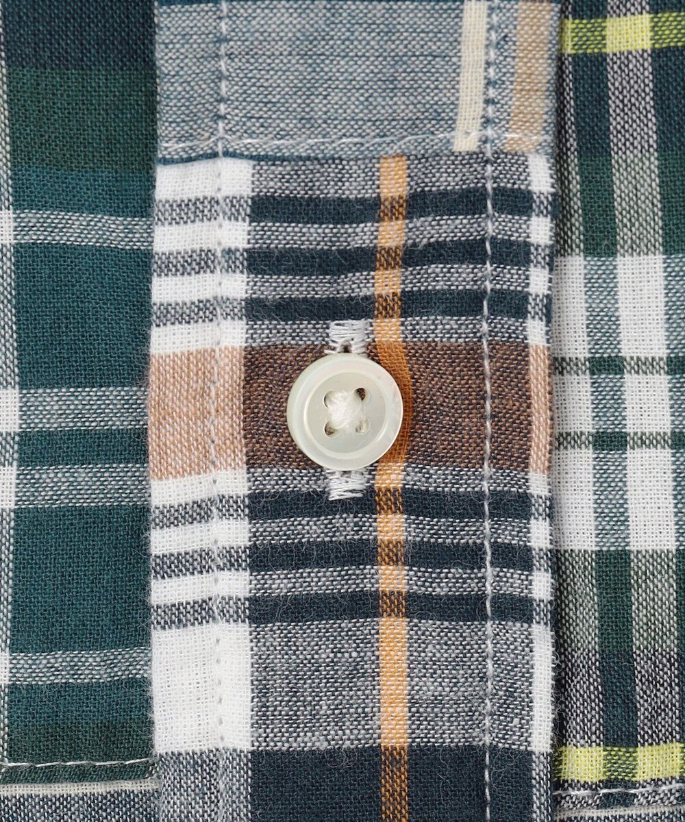 J.PRESS MEN 【WEB・一部店舗限定】マドラスチェックパッチワークシャツ 