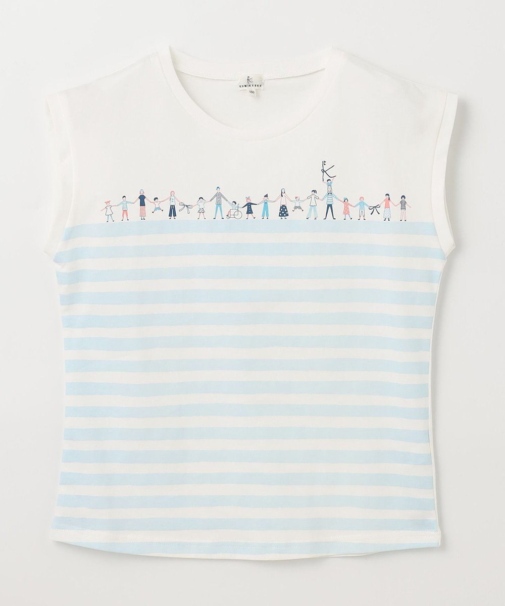 組曲 KIDS 【150-160㎝】【UVケア】グリーンバンド Tシャツ 