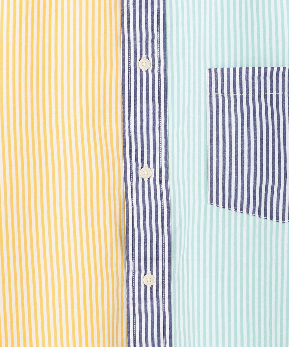 J.PRESS YORK STREET 【UNISEX】クレイジーパターン バンドカラーシャツ 