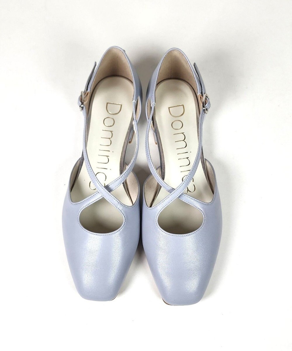 Dominic3 クロスストラップ セパレートパンプス 