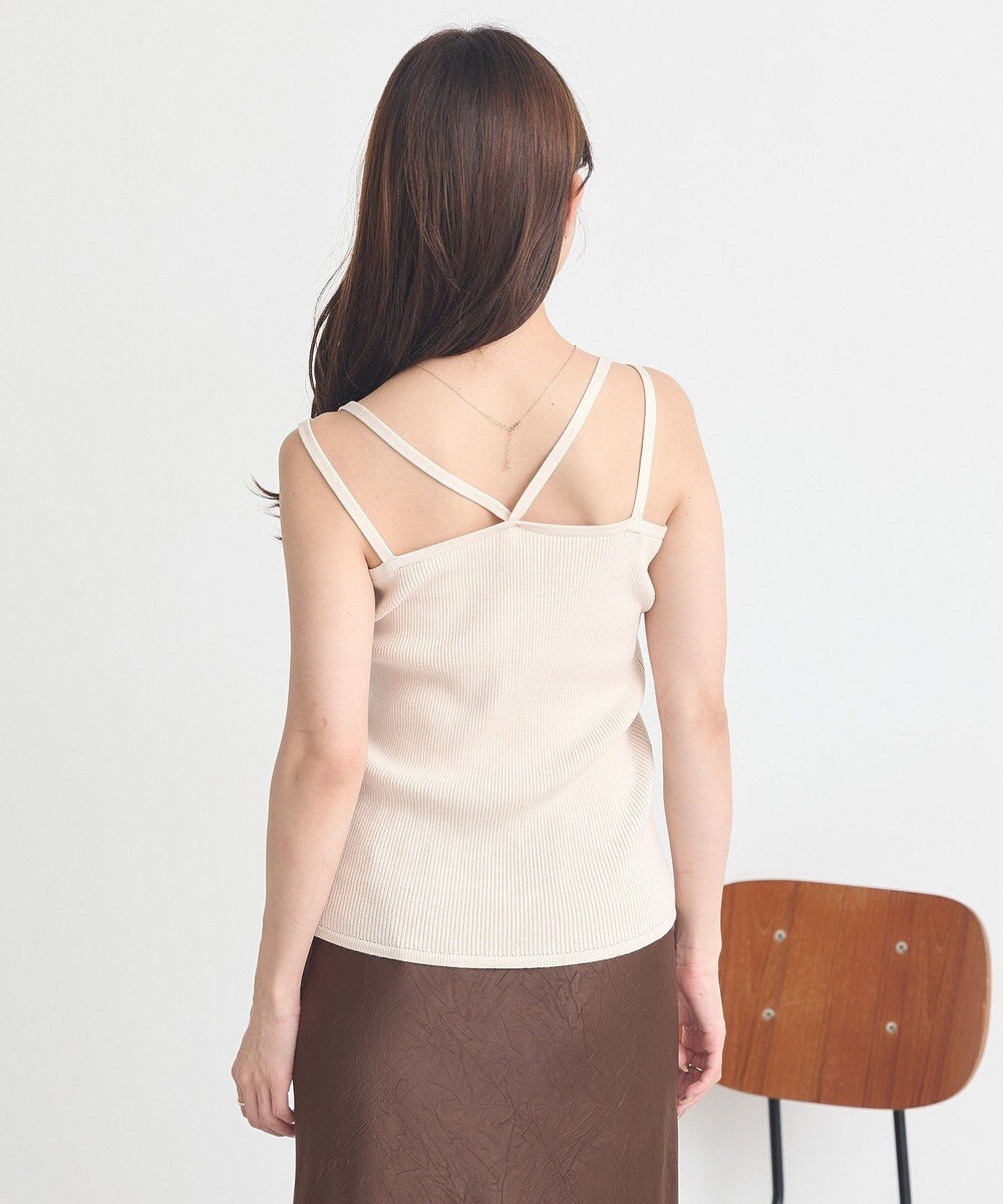 earth music&ecology 【2WAY】【洗濯機洗い可】SET2点クロスニット＋キャミソール 