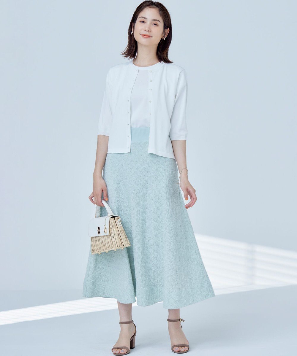 組曲 【2SET・WEB限定】フラワーレース5分袖ツイン ニット 