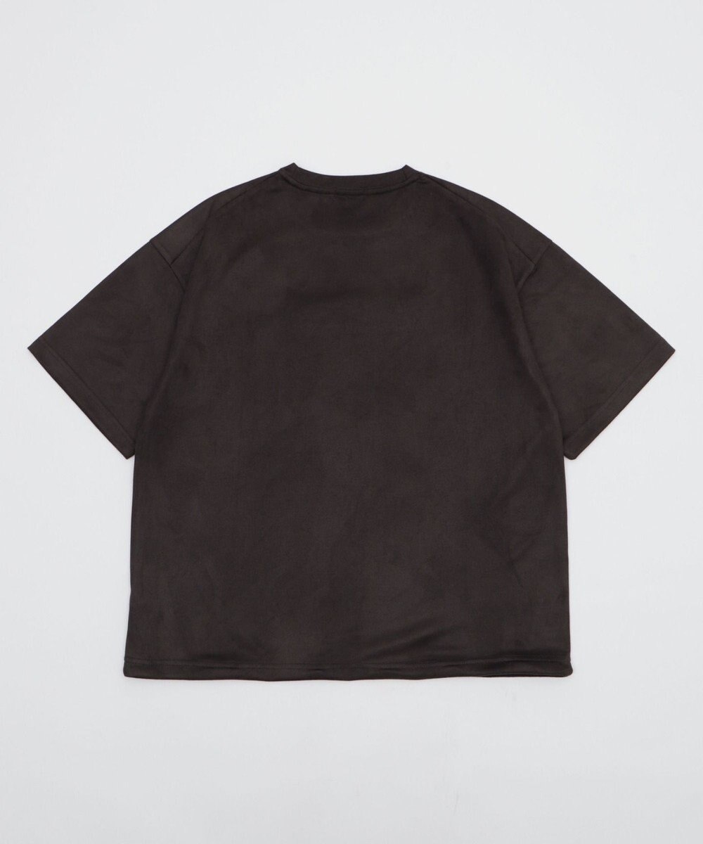 WEGO 【ユニセックス着用ITEM/MLサイズ展開】フェイクスウェードエンボスロゴT（SS） 