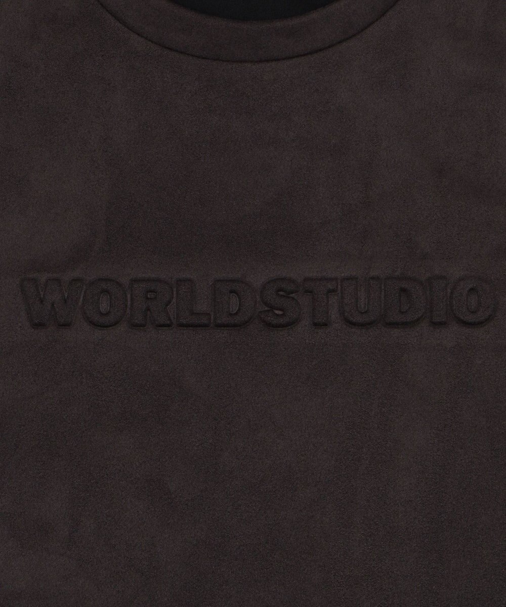 WEGO 【ユニセックス着用ITEM/MLサイズ展開】フェイクスウェードエンボスロゴT（SS） 