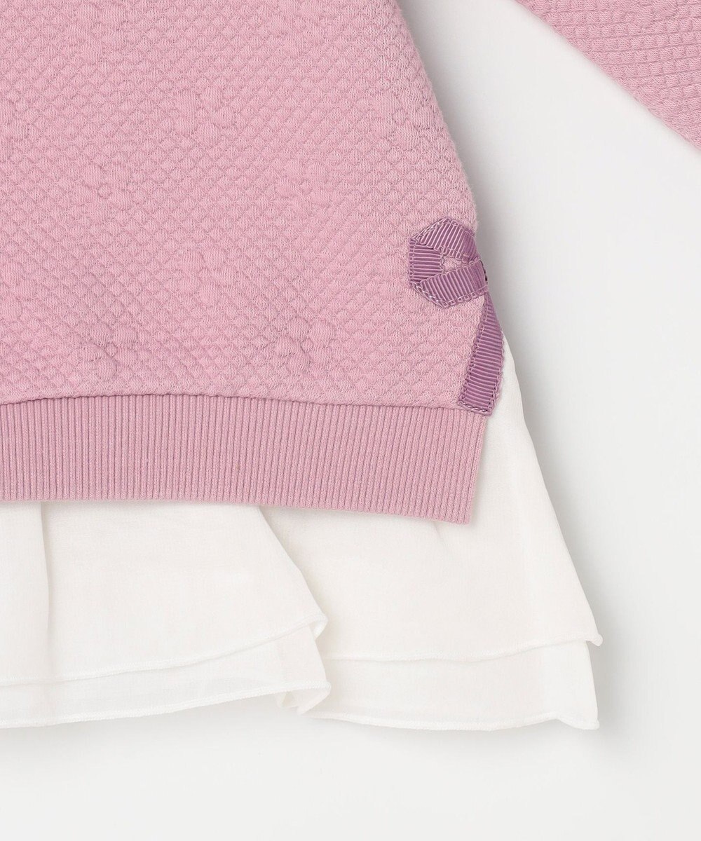 組曲 KIDS 【90-100㎝】フラワーキルト トレーナー 