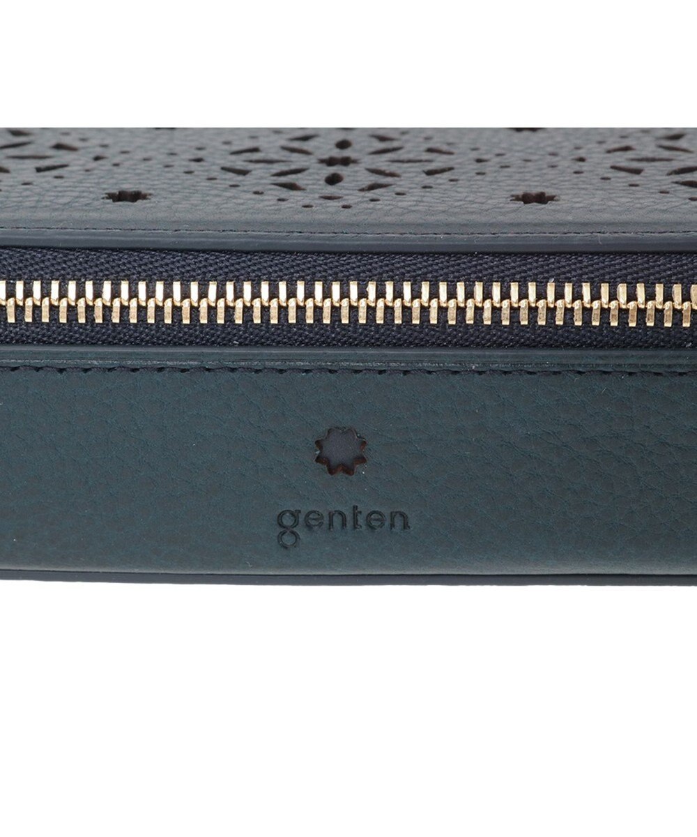 genten アーガイルカットワーク メガネケース 