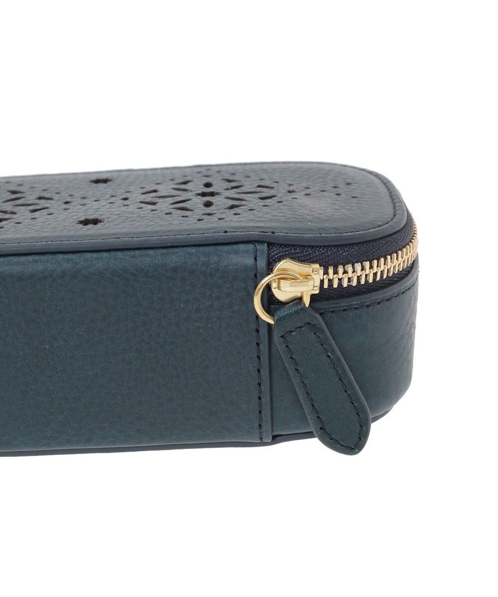 genten アーガイルカットワーク メガネケース 