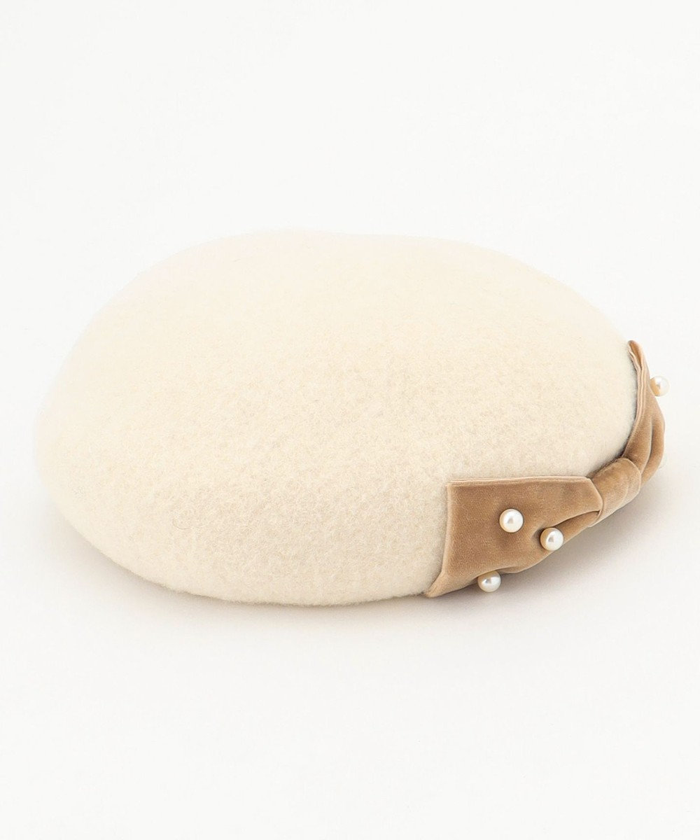 ANY KIDS パールリボンベレー帽 