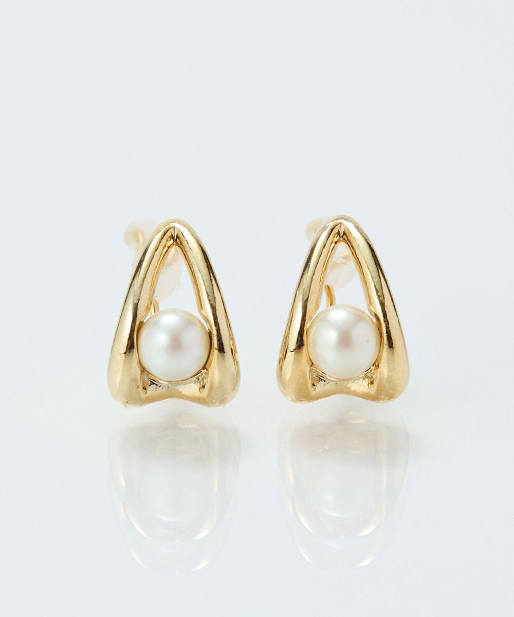 Phoebe 【痛くないシリーズ/金属アレルギー対応】ドロップパールライトフィットイヤリング　ゴールド 